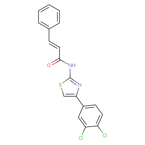 (2E)-N-[4-(3,4-dichlorophenyl)-1,3-thiazol-2-yl]-3-phenylprop-2-enamide