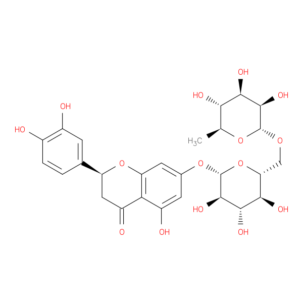 (2S)-7-[[6-O-(6-Deoxy-α-L-mannopyranosyl)-β-D-glucopyranosyl]oxy]-2-(3,4-dihydroxyphenyl)-2,3-dihydro-5-hydroxy-4H-1-benzopyran-4-one