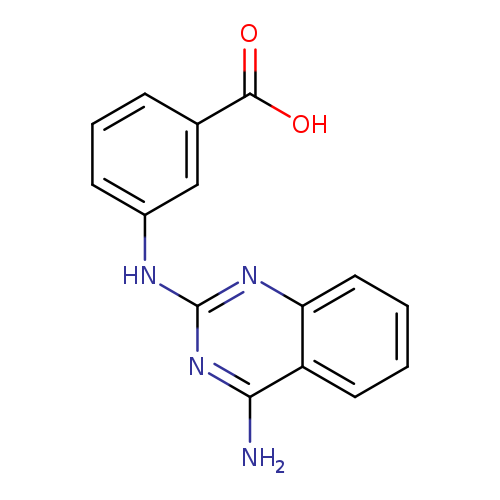 3-[(4-aminoquinazolin-2-yl)amino]benzoic acid