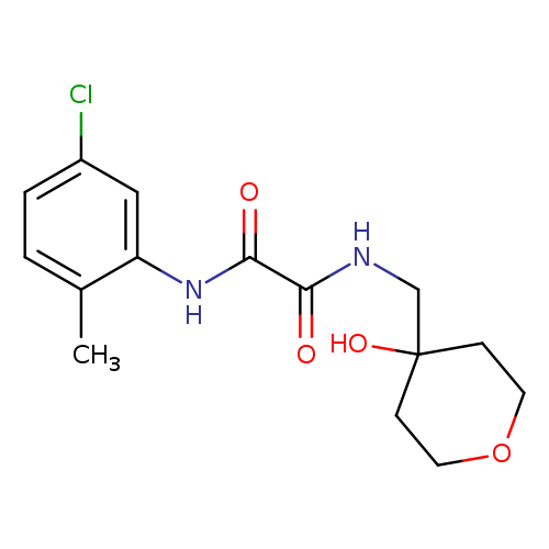 N-(5-chloro-2-methylphenyl)-N'-[(4-hydroxyoxan-4-yl)methyl]ethanediamide