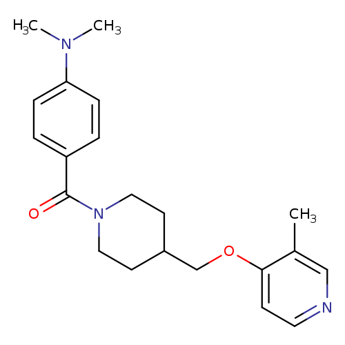 N,N-dimethyl-4-(4-{[(3-methylpyridin-4-yl)oxy]methyl}piperidine-1-carbonyl)aniline