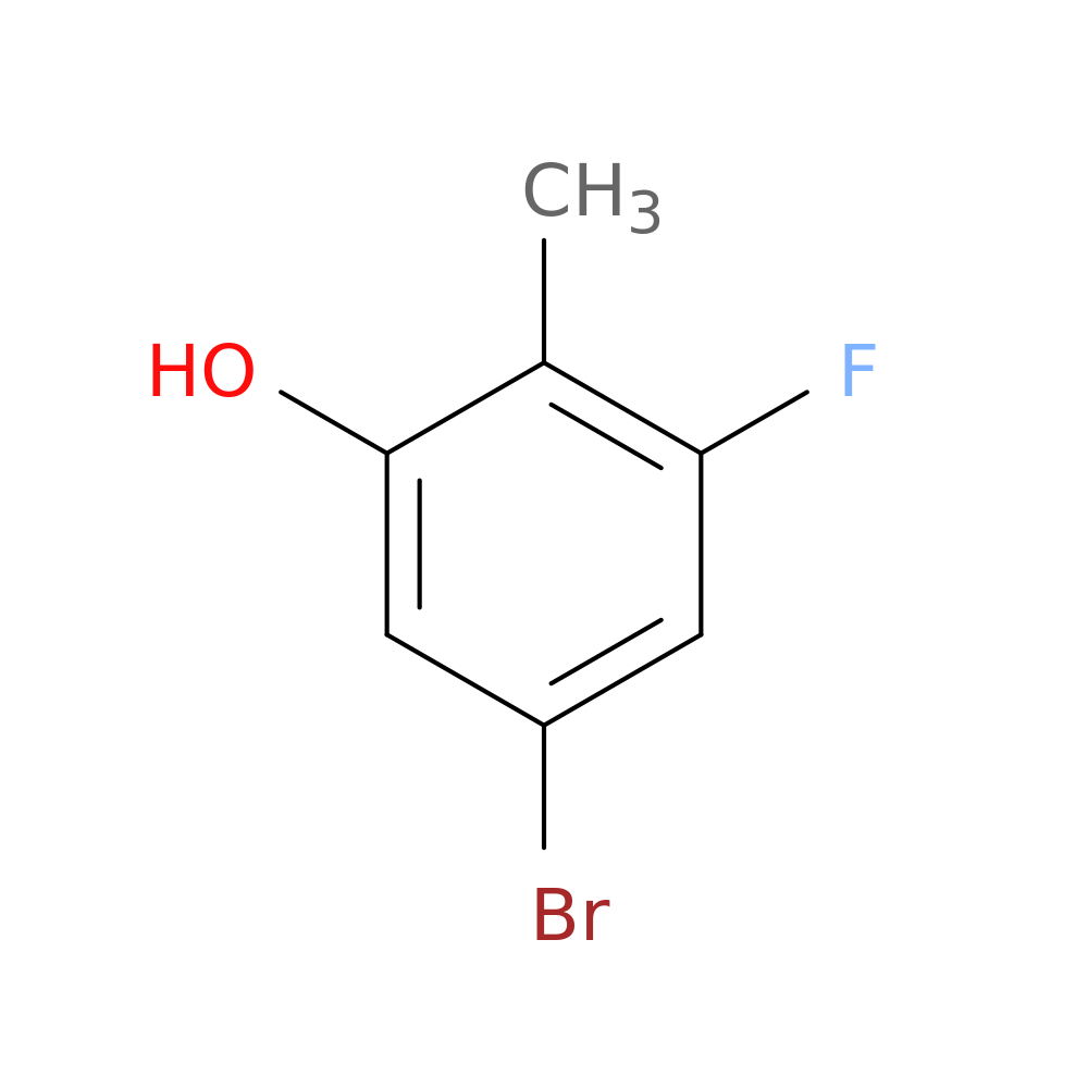 5-Bromo-3-fluoro-2-methylphenol