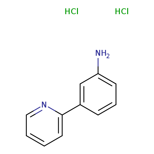 Benzenamine, 3-(2-pyridinyl)-, hydrochloride (1:2)