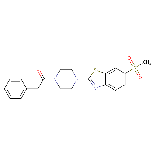 1-[4-(6-methanesulfonyl-1,3-benzothiazol-2-yl)piperazin-1-yl]-2-phenylethan-1-one