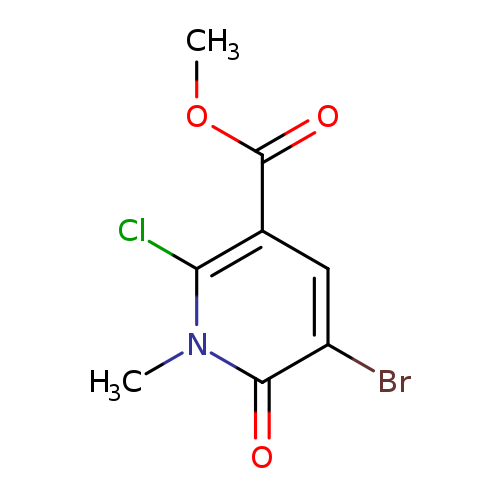 3-Pyridinecarboxylic acid,5-bromo-2-chloro-1,6-dihydro-1-methyl-6-oxo-, methyl ester