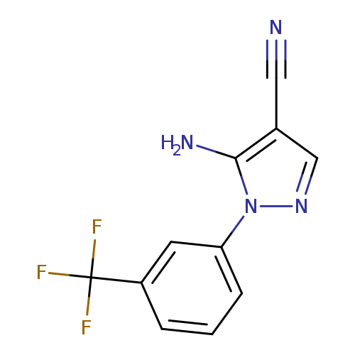 5-amino-1-[3-(trifluoromethyl)phenyl]-1H-pyrazole-4-carbonitrile