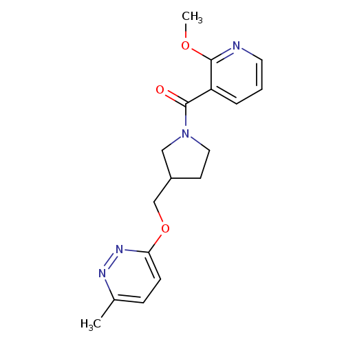 3-{[1-(2-methoxypyridine-3-carbonyl)pyrrolidin-3-yl]methoxy}-6-methylpyridazine