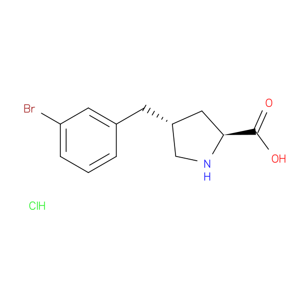 (2S,4R)-4-(3-Bromobenzyl)pyrrolidine-2-carboxylic acid hydrochloride