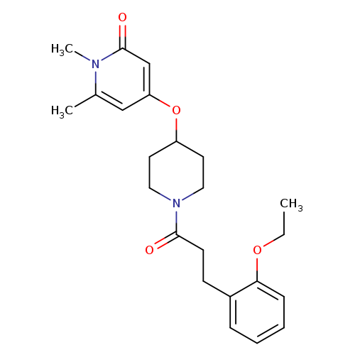 4-({1-[3-(2-ethoxyphenyl)propanoyl]piperidin-4-yl}oxy)-1,6-dimethyl-1,2-dihydropyridin-2-one