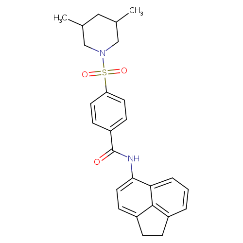 N-(1,2-dihydroacenaphthylen-5-yl)-4-[(3,5-dimethylpiperidin-1-yl)sulfonyl]benzamide