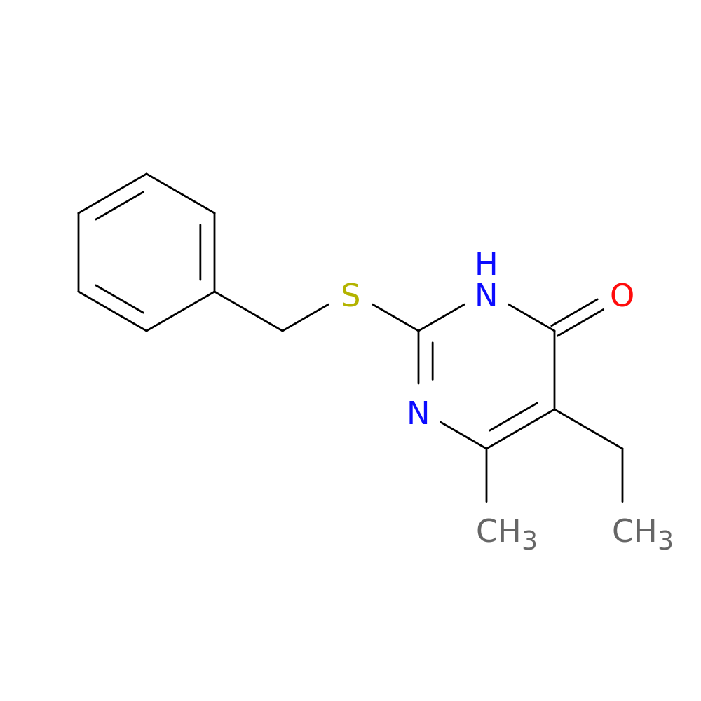 2-(benzylsulfanyl)-5-ethyl-6-methyl-3,4-dihydropyrimidin-4-one