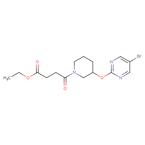 ethyl 4-{3-[(5-bromopyrimidin-2-yl)oxy]piperidin-1-yl}-4-oxobutanoate
