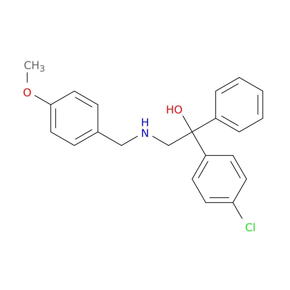 1-(4-chlorophenyl)-2-{[(4-methoxyphenyl)methyl]amino}-1-phenylethan-1-ol