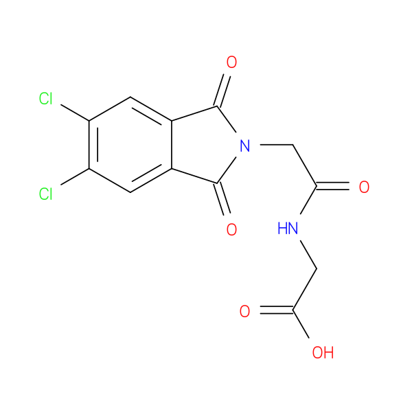 2-[2-(5,6-dichloro-1,3-dioxo-2,3-dihydro-1H-isoindol-2-yl)acetamido]acetic acid