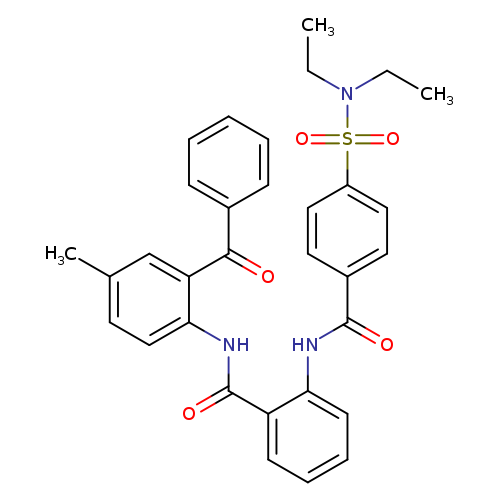 N-(2-benzoyl-4-methylphenyl)-2-[4-(diethylsulfamoyl)benzamido]benzamide