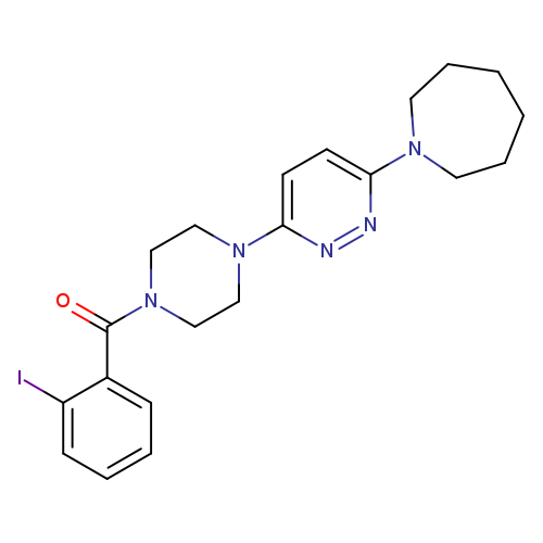 1-{6-[4-(2-iodobenzoyl)piperazin-1-yl]pyridazin-3-yl}azepane