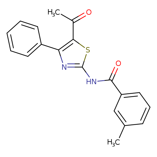 N-(5-acetyl-4-phenyl-1,3-thiazol-2-yl)-3-methylbenzamide