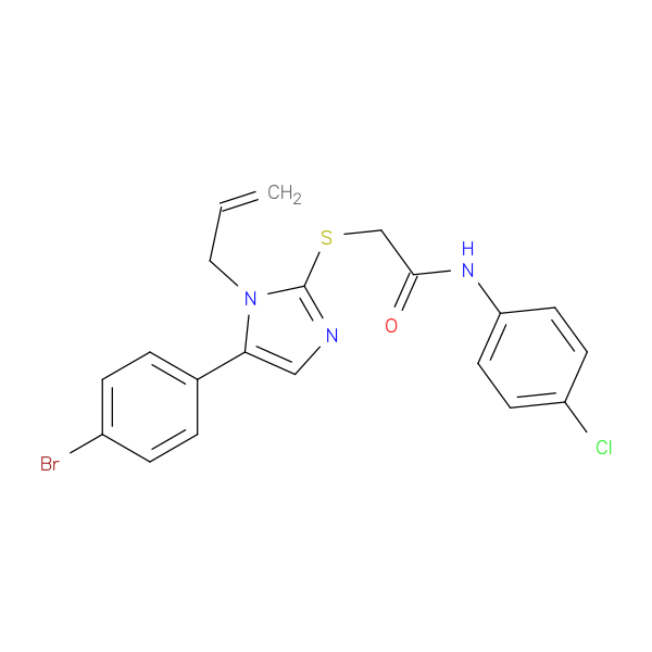 2-{[5-(4-bromophenyl)-1-(prop-2-en-1-yl)-1H-imidazol-2-yl]sulfanyl}-N-(4-chlorophenyl)acetamide