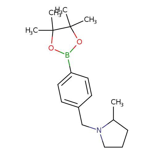 2-methyl-1-{[4-(tetramethyl-1,3,2-dioxaborolan-2-yl)phenyl]methyl}pyrrolidine
