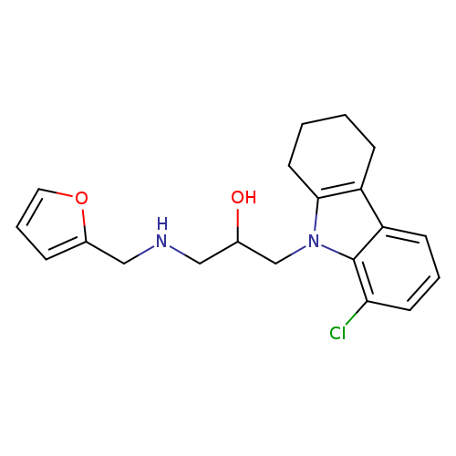 1-(8-Chloro-1,2,3,4-tetrahydro-carbazol-9-yl)-3-[(furan-2-ylmethyl)-amino]-propan-2-ol