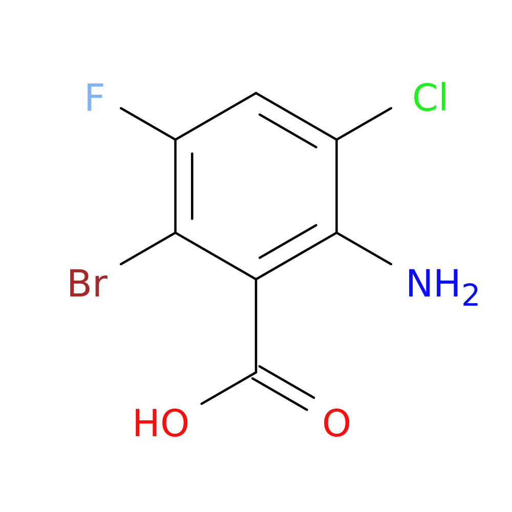 2-Amino-6-bromo-3-chloro-5-fluorobenzoic acid