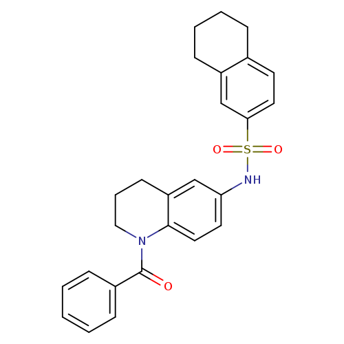 N-(1-benzoyl-1,2,3,4-tetrahydroquinolin-6-yl)-5,6,7,8-tetrahydronaphthalene-2-sulfonamide