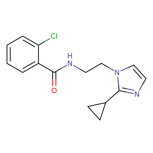 2-chloro-N-[2-(2-cyclopropyl-1H-imidazol-1-yl)ethyl]benzamide