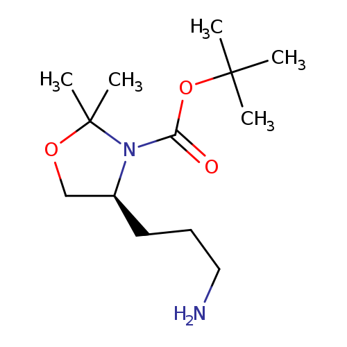 tert-butyl (4S)-4-(3-aminopropyl)-2,2-dimethyl-1,3-oxazolidine-3-carboxylate