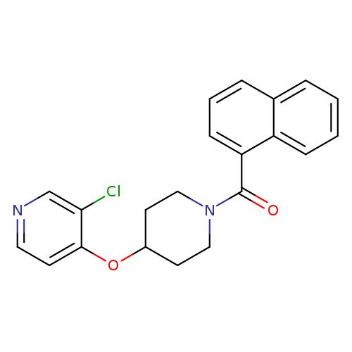 3-chloro-4-{[1-(naphthalene-1-carbonyl)piperidin-4-yl]oxy}pyridine