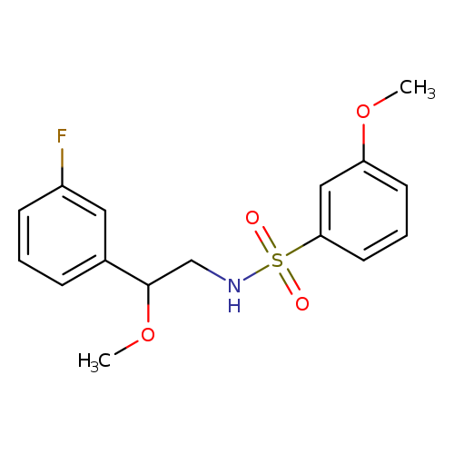 N-[2-(3-fluorophenyl)-2-methoxyethyl]-3-methoxybenzene-1-sulfonamide