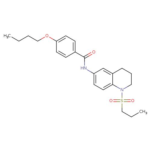 4-butoxy-N-[1-(propane-1-sulfonyl)-1,2,3,4-tetrahydroquinolin-6-yl]benzamide