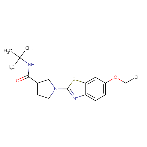 N-tert-butyl-1-(6-ethoxy-1,3-benzothiazol-2-yl)pyrrolidine-3-carboxamide