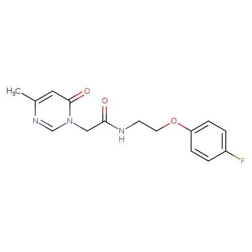 N-[2-(4-fluorophenoxy)ethyl]-2-(4-methyl-6-oxo-1,6-dihydropyrimidin-1-yl)acetamide