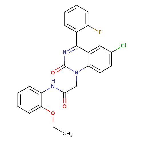 2-[6-chloro-4-(2-fluorophenyl)-2-oxo-1,2-dihydroquinazolin-1-yl]-N-(2-ethoxyphenyl)acetamide