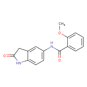 2-methoxy-N-(2-oxo-2,3-dihydro-1H-indol-5-yl)benzamide