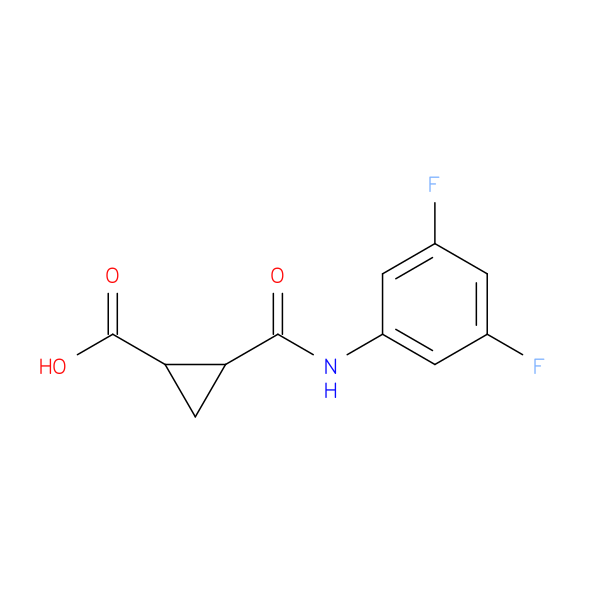 2-[(3,5-difluorophenyl)carbamoyl]cyclopropane-1-carboxylic acid