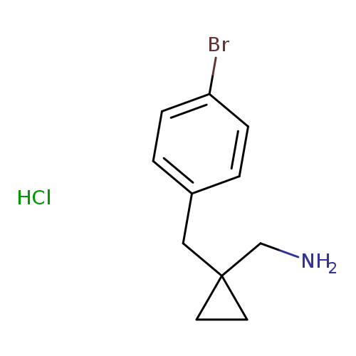{1-[(4-bromophenyl)methyl]cyclopropyl}methanamine hydrochloride