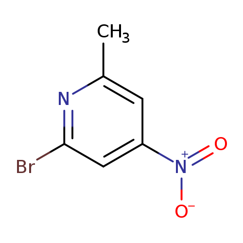 Pyridine, 2-​bromo-​6-​methyl-​4-​nitro-
