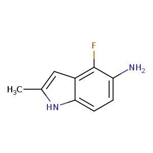1H-Indol-5-amine,4-fluoro-2-methyl-(9CI)