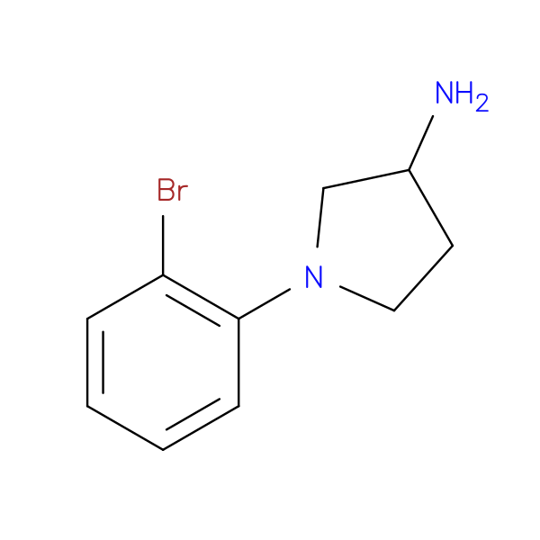 1-(2-bromophenyl)pyrrolidin-3-amine