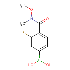 3-FLUORO-4-[(N-METHOXY-N-METHYL)CARBAMOYL]BENZENEBORONIC ACID 98