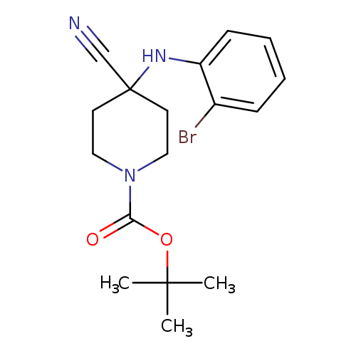 tert-butyl 4-((2-bromophenyl)amino)-4-cyanopiperidine-1-carboxylate