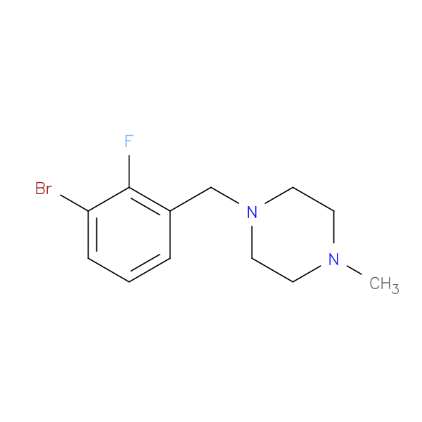 1-Bromo-2-fluoro-3-(4-methylpiperazinomethyl)benzene