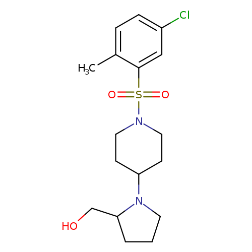 {1-[1-(5-chloro-2-methylbenzenesulfonyl)piperidin-4-yl]pyrrolidin-2-yl}methanol