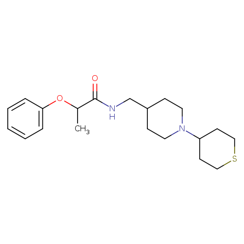 2-phenoxy-N-{[1-(thian-4-yl)piperidin-4-yl]methyl}propanamide