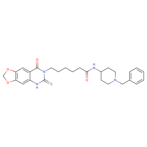 N-(1-benzylpiperidin-4-yl)-6-{8-oxo-6-sulfanylidene-2H,5H,6H,7H,8H-[1,3]dioxolo[4,5-g]quinazolin-7-yl}hexanamide
