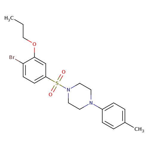 1-(4-bromo-3-propoxybenzenesulfonyl)-4-(4-methylphenyl)piperazine
