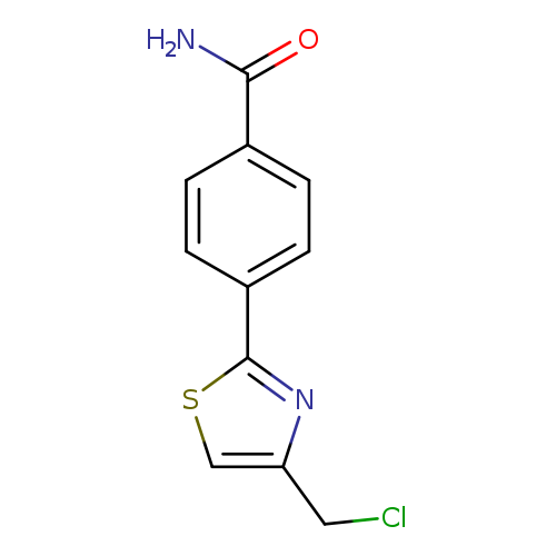 4-[4-(chloromethyl)-1,3-thiazol-2-yl]benzamide