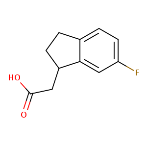 2-(6-Fluoro-1-indanyl)acetic Acid