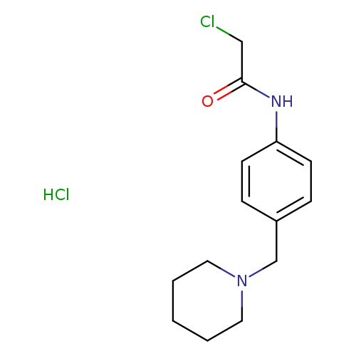 2-chloro-n-{4-[(piperidin-1-yl)methyl]phenyl}acetamide hydrochloride